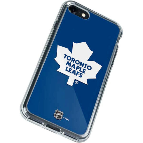NHL Toronto Maple Leafs Solid Background iPhone SE (2nd & 3rd Gen) Clear Case