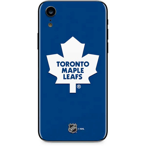 NHL Toronto Maple Leafs Solid Background iPhone XR Skin