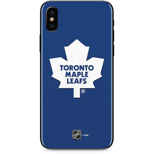NHL Toronto Maple Leafs Solid Background iPhone XS Max Skin