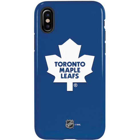 NHL Toronto Maple Leafs Solid Background iPhone XS Pro Case