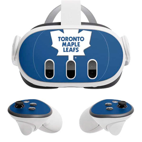 NHL Toronto Maple Leafs Solid Background Meta Quest 3 Skin