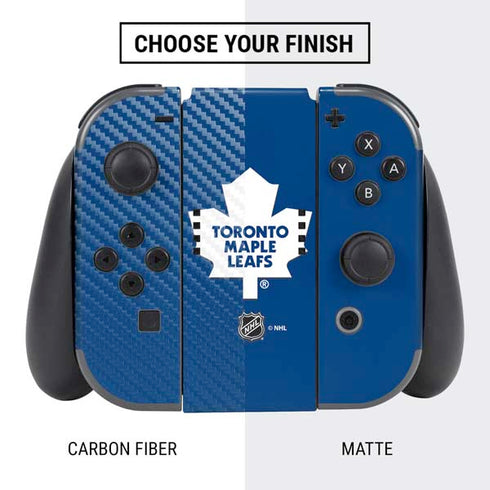 NHL Toronto Maple Leafs Solid Background Nintendo Switch Bundle Skin