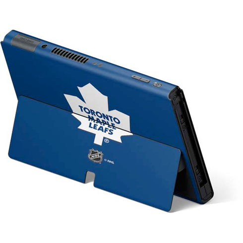 NHL Toronto Maple Leafs Solid Background Nintendo Switch OLED (2021) Skin