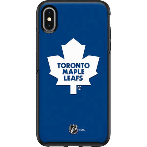 NHL Toronto Maple Leafs Solid Background Otterbox Symmetry iPhone Skin