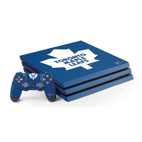 NHL Toronto Maple Leafs Solid Background PS4 Pro Bundle Skin