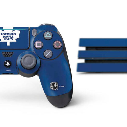 NHL Toronto Maple Leafs Solid Background PS4 Pro Bundle Skin