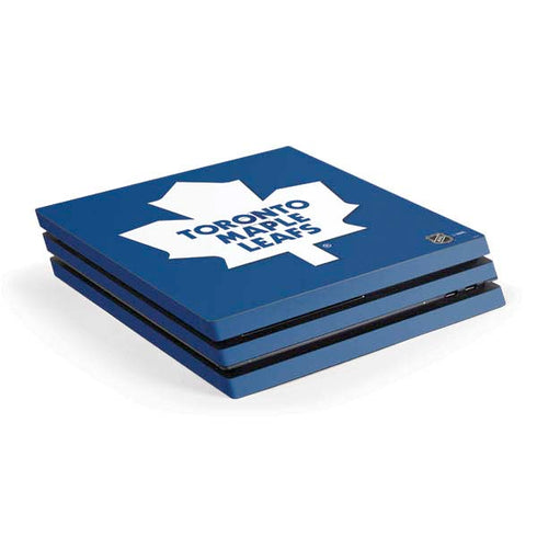 NHL Toronto Maple Leafs Solid Background PS4 Pro Console Skin