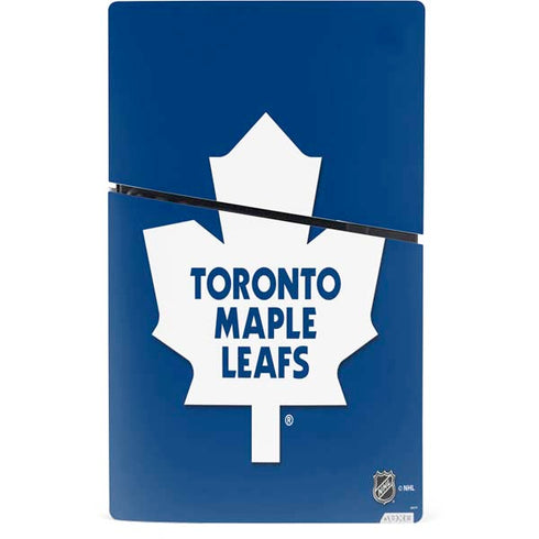 NHL Toronto Maple Leafs Solid Background PS5 Slim Digital Edition Bundle Skin
