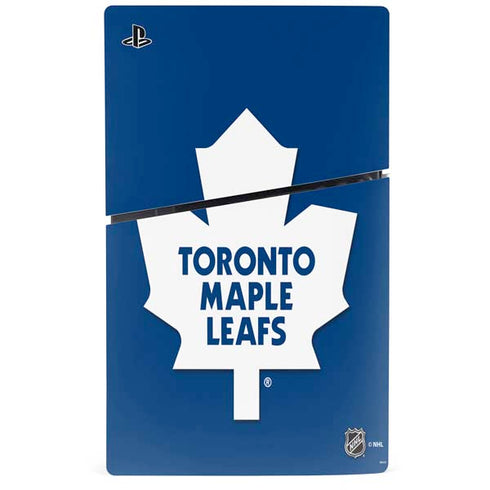 NHL Toronto Maple Leafs Solid Background PS5 Slim Digital Edition Console Skin
