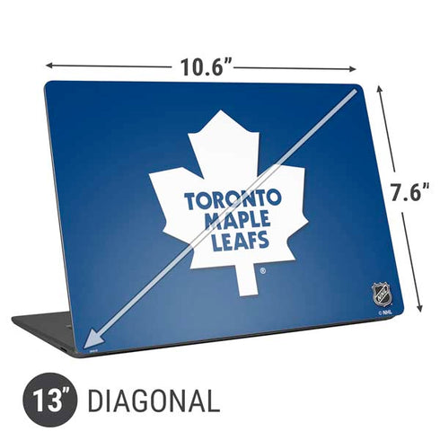 NHL Toronto Maple Leafs Solid Background Universal Laptop 13in (10.6 x 7.6in) Skin