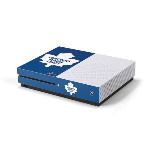NHL Toronto Maple Leafs Solid Background Xbox One S Console Skin