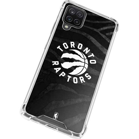 NBA Toronto Raptors Animal Print Galaxy A12 Clear Case