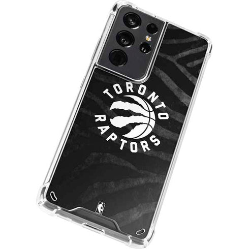 NBA Toronto Raptors Animal Print Galaxy S21 Ultra 5G Clear Case