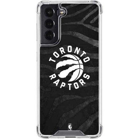 NBA Toronto Raptors Animal Print Galaxy S22 Clear Case