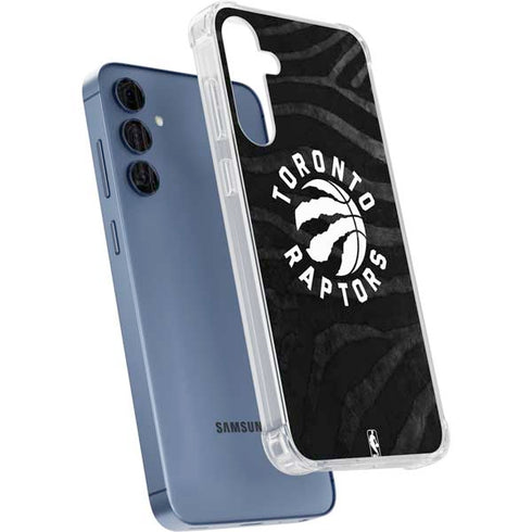 NBA Toronto Raptors Animal Print Galaxy S24 Clear Case