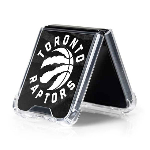 NBA Toronto Raptors Animal Print Galaxy Z Flip5 5G Clear Case