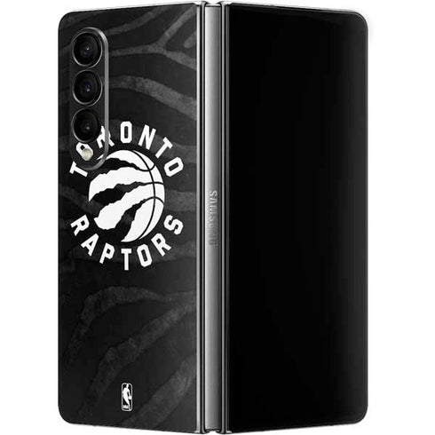 NBA Toronto Raptors Animal Print Galaxy Z Fold4 5G Skin