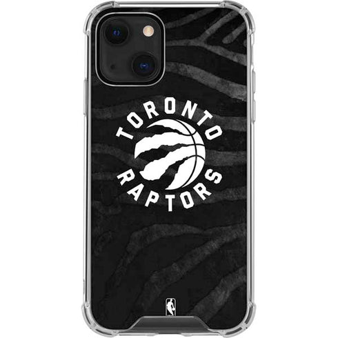 NBA Toronto Raptors Animal Print iPhone 15 Plus Clear Case