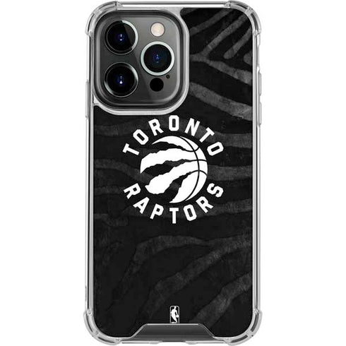 NBA Toronto Raptors Animal Print iPhone 15 Pro Clear Case