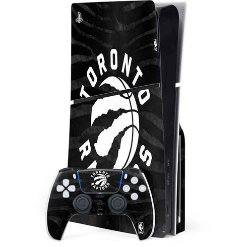 NBA Toronto Raptors Animal Print PS5 Slim Disk Bundle Skin