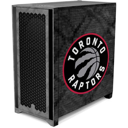 NBA Toronto Raptors Black Rust Corsair 4000D Tempered Glass Mid-Tower ATX Case Skin