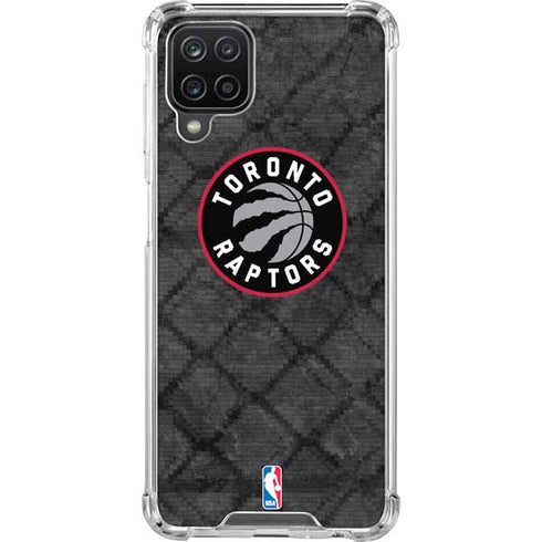 NBA Toronto Raptors Black Rust Galaxy A12 Clear Case