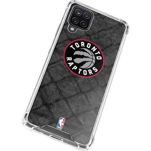 NBA Toronto Raptors Black Rust Galaxy A12 Clear Case