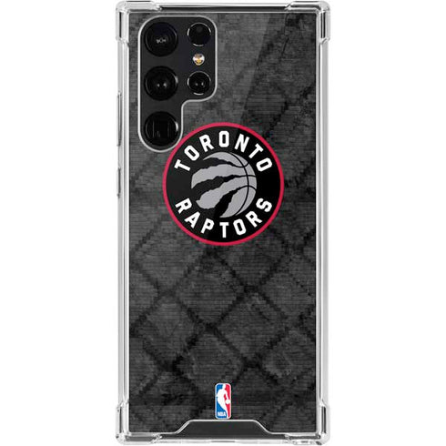 NBA Toronto Raptors Black Rust Galaxy S22 Ultra Clear Case