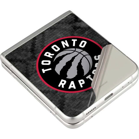NBA Toronto Raptors Black Rust Galaxy Z Flip3 5G Skin