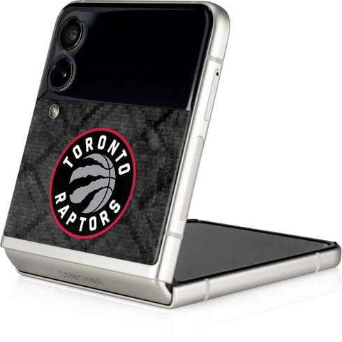 NBA Toronto Raptors Black Rust Galaxy Z Flip3 5G Skin