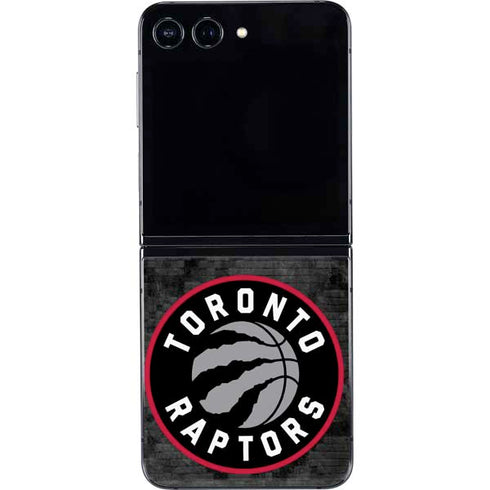 NBA Toronto Raptors Black Rust Galaxy Z Flip5 5G Skin