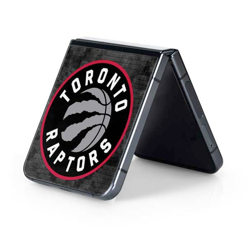 NBA Toronto Raptors Black Rust Galaxy Z Flip5 5G Skin