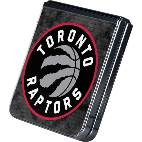 NBA Toronto Raptors Black Rust Galaxy Z Flip5 5G Skin