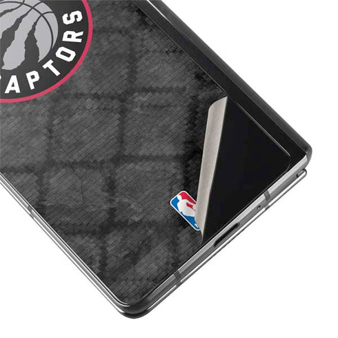NBA Toronto Raptors Black Rust Galaxy Z Fold2 5G Skin