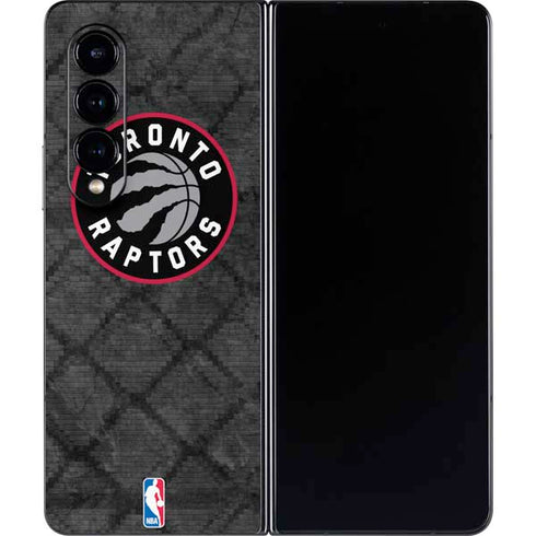 NBA Toronto Raptors Black Rust Galaxy Z Fold4 5G Skin