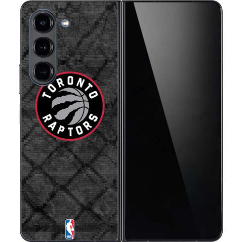 NBA Toronto Raptors Black Rust Galaxy Z Fold5 5G Skin
