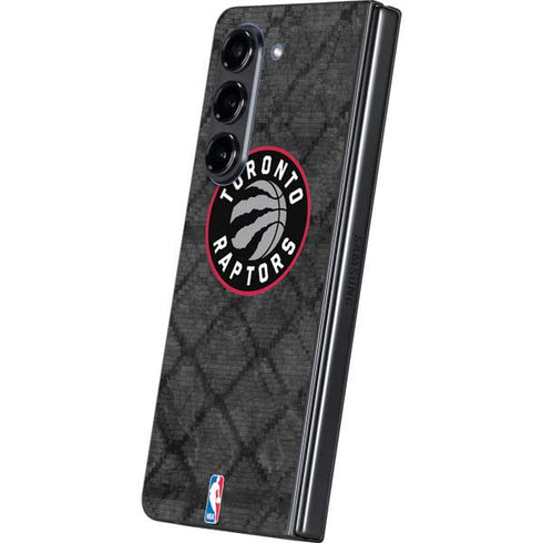 NBA Toronto Raptors Black Rust Galaxy Z Fold5 5G Skin