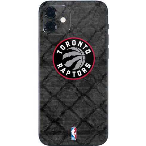 NBA Toronto Raptors Black Rust iPhone 12 Mini Skin