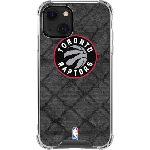 NBA Toronto Raptors Black Rust iPhone 13 Mini Clear Case