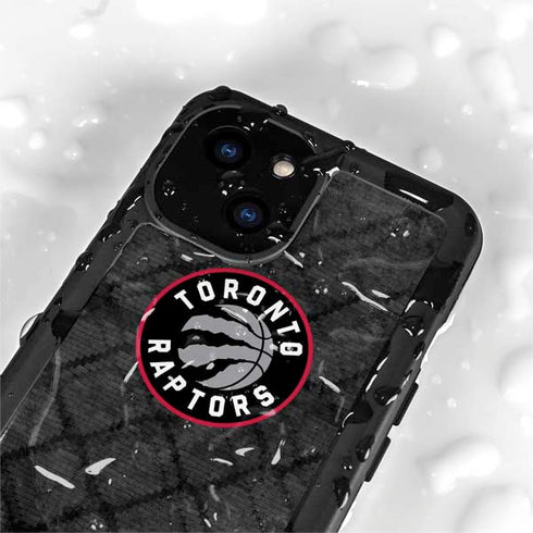NBA Toronto Raptors Black Rust iPhone 13 Mini Waterproof Case