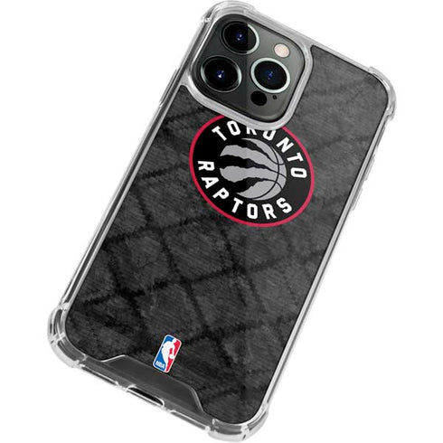 NBA Toronto Raptors Black Rust iPhone 13 Pro Clear Case