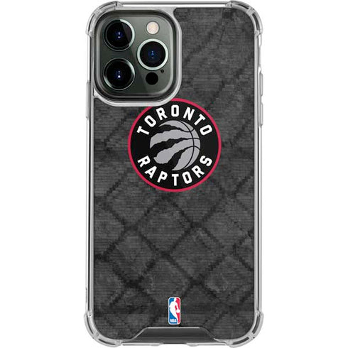 NBA Toronto Raptors Black Rust iPhone 13 Pro Max Clear Case