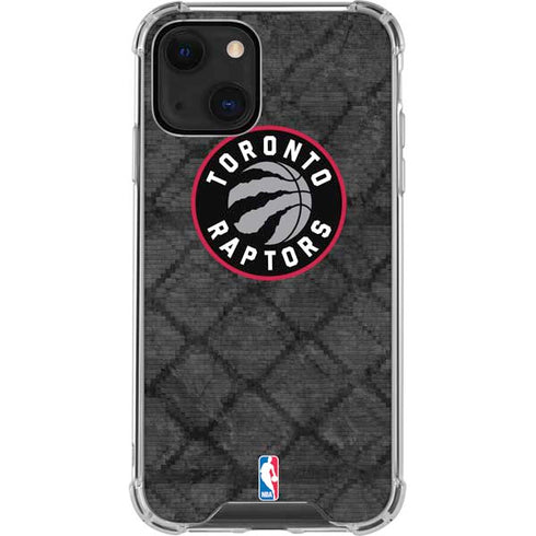 NBA Toronto Raptors Black Rust iPhone 14 Clear Case