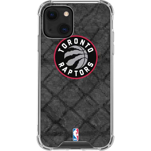 NBA Toronto Raptors Black Rust iPhone 15 Plus Clear Case