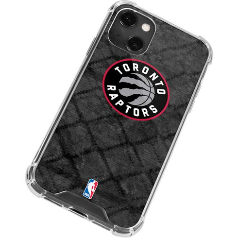 NBA Toronto Raptors Black Rust iPhone 14 Plus Clear Case
