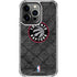 NBA Toronto Raptors Black Rust iPhone 14 Pro Clear Case