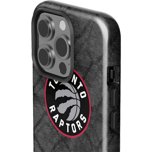 NBA Toronto Raptors Black Rust iPhone 15 Pro Impact Case