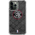 NBA Toronto Raptors Black Rust iPhone 14 Pro Max Clear Case