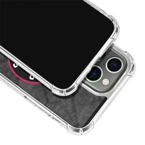 NBA Toronto Raptors Black Rust iPhone 14 Pro Max Clear Case