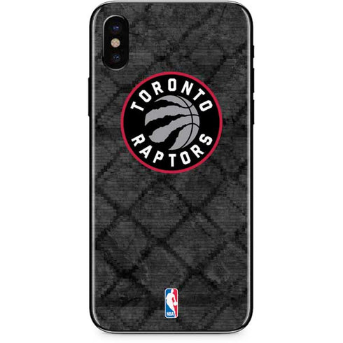NBA Toronto Raptors Black Rust iPhone XS Skin